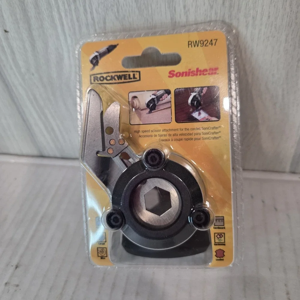 Rockwell RW9247 SoniCrafter SoniShear High Speed Scissor cuts material to 5/16